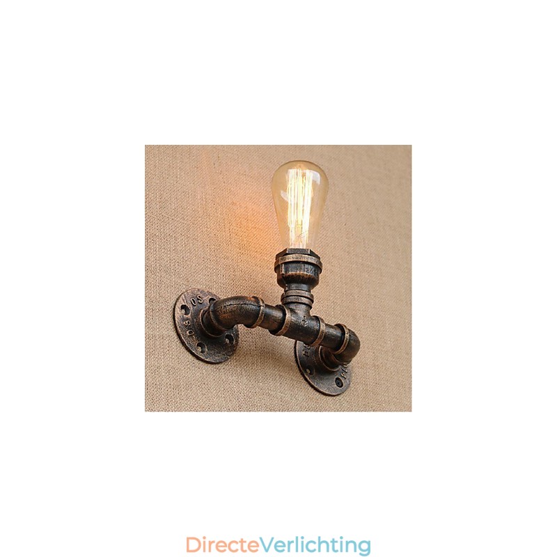 Nostalgia Eenvoudige Waterpijp Decoratieve Kleine Wandlamp Wandlamp