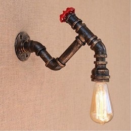 Nostalgia Eenvoudige Waterpijp Decoratieve Kleine Wandlamp Wandlamp
