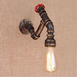 Nostalgia Eenvoudige Waterpijp Decoratieve Kleine Wandlamp Wandlamp