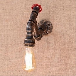 Nostalgia Eenvoudige Waterpijp Decoratieve Kleine Wandlamp Wandlamp