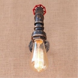 Nostalgia Eenvoudige Waterpijp Decoratieve Kleine Wandlamp Wandlamp