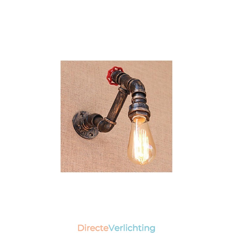 Nostalgia Eenvoudige Waterpijp Decoratieve Kleine Wandlamp Wandlamp