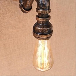 Nostalgia Eenvoudige Waterpijp Decoratieve Kleine Wandlamp Wandlamp