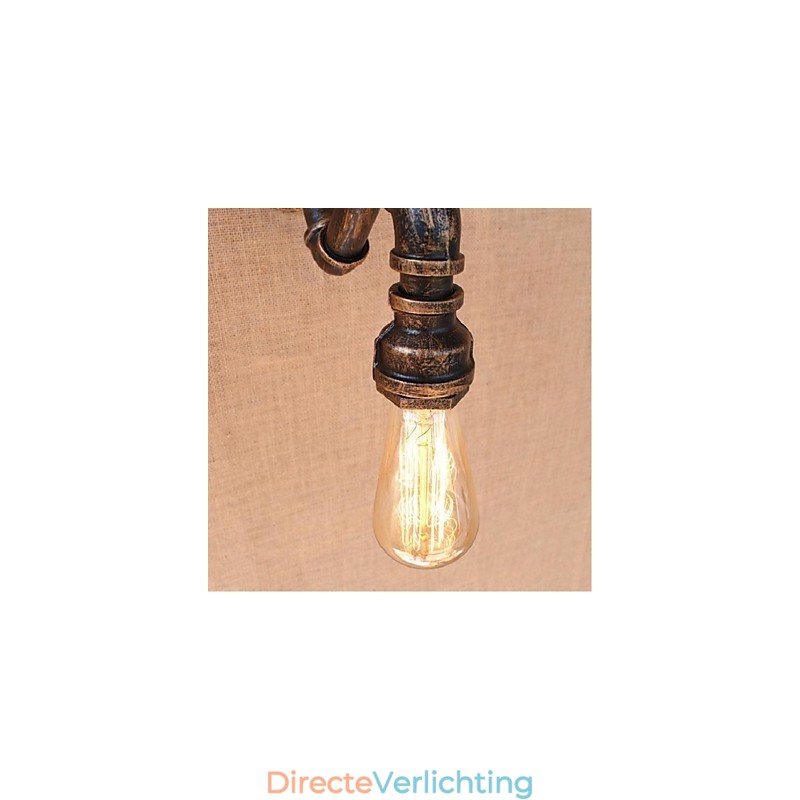 Nostalgia Eenvoudige Waterpijp Decoratieve Kleine Wandlamp Wandlamp
