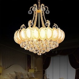 Moderne luxe kroonluchter kristallen hanglamp diameter 50 cm bevat 8 lampen