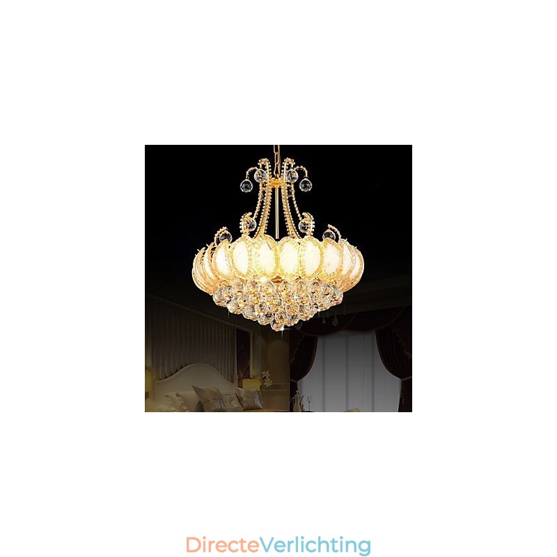 Moderne luxe kroonluchter kristallen hanglamp diameter 50 cm bevat 8 lampen
