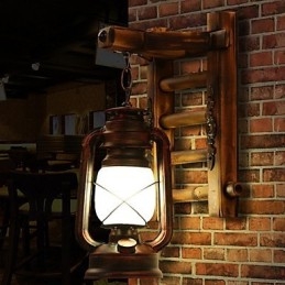 Chinese retro nostalgie creatieve verlichting kerosine lamp lantaarns Wandlampen Wandlamp