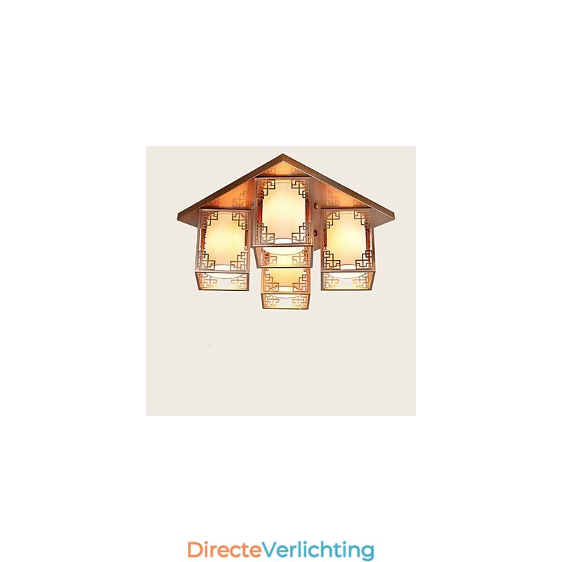 Een Chinese stijl lampen ijzeren plafondverlichting sfeer