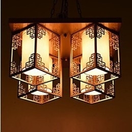 Een Chinese stijl lampen ijzeren plafondverlichting sfeer