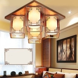 Een Chinese stijl lampen ijzeren plafondverlichting sfeer