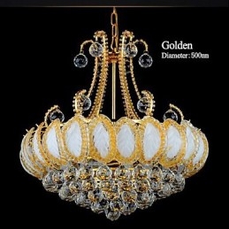 Moderne luxe kroonluchter kristallen hanglamp diameter 50 cm bevat 8 lampen