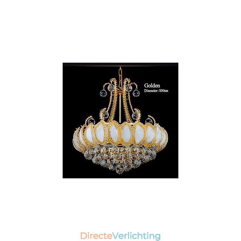 Moderne luxe kroonluchter kristallen hanglamp diameter 50 cm bevat 8 lampen