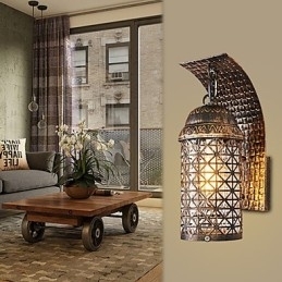 Rustieke Lodge Schilderij Kenmerk voor Mini Stijl Uplight Wandlampen Wandlamp
