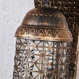 Rustieke Lodge Schilderij Kenmerk voor Mini Stijl Uplight Wandlampen Wandlamp