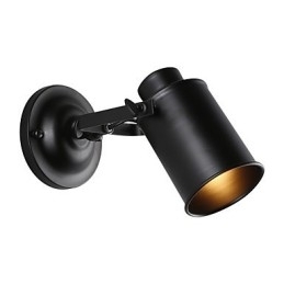 Vintage zwarte metalen loft wandlamp woonkamer eetkamer hal café bars bar wandlamp