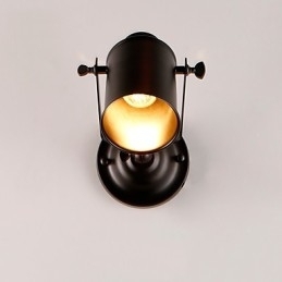 Vintage zwarte metalen loft wandlamp woonkamer eetkamer hal café bars bar wandlamp