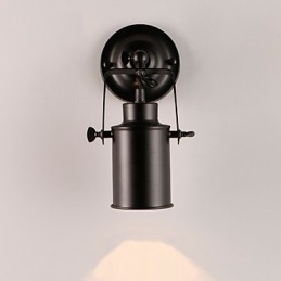 Vintage zwarte metalen loft wandlamp woonkamer eetkamer hal café bars bar wandlamp