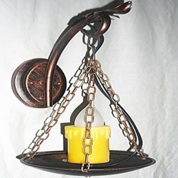 Rustieke Lodge Schilderij Kenmerk voor Mini Stijl Uplight Wandlampen Wandlamp