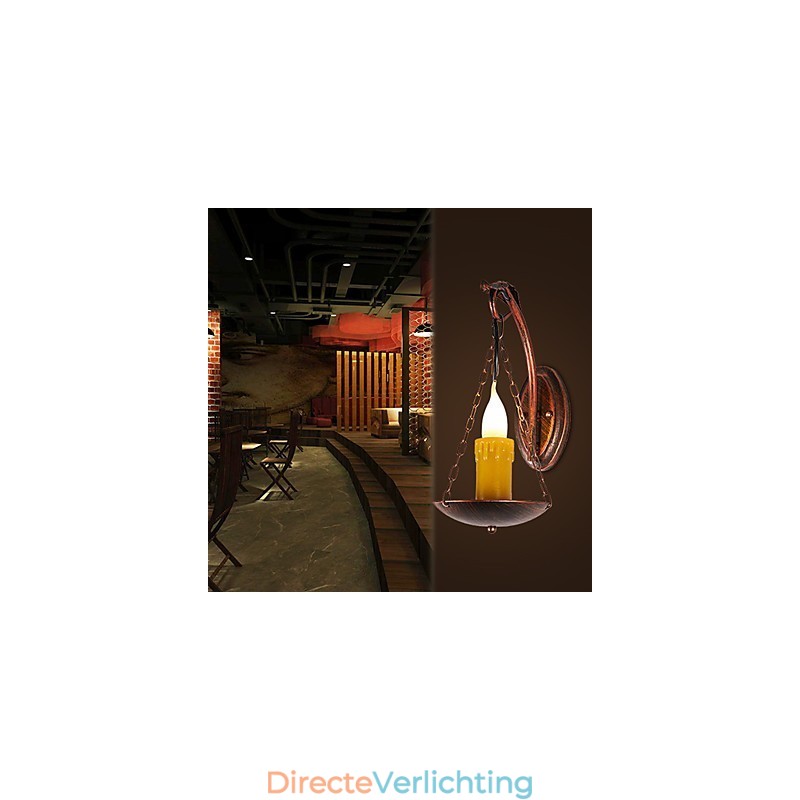 Rustieke Lodge Schilderij Kenmerk voor Mini Stijl Uplight Wandlampen Wandlamp