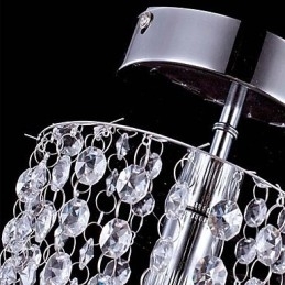 1-lichts chromen moderne K9 transparante kristallen kroonluchter met 1 lamp