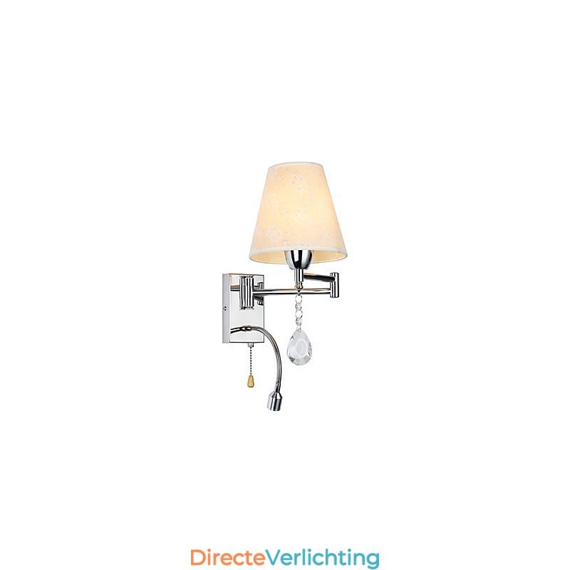 Wandlamp voor slaapkamer Leeslamp Stoffen lamp