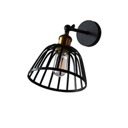 Licht geschilderde stalen wandlamp Dumb Black American Coffee Decoratie Retro wandlamp Lichtzwaardlamp op muur