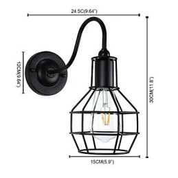 Wandlamp Wandlampen Wandlamp Ijzeren Wandlamp Dumb Black Lightsaber Lamp Aan De Muur