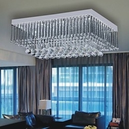 Artistieke plafondlamp in kristalkralendesign