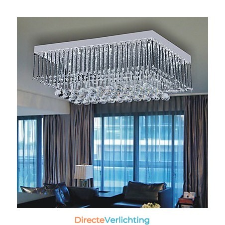 Artistieke plafondlamp in kristalkralendesign Artistieke plafondlamp in kristalkralendesign
