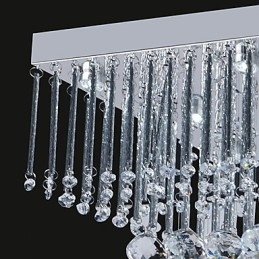 Artistieke plafondlamp in kristalkralendesign