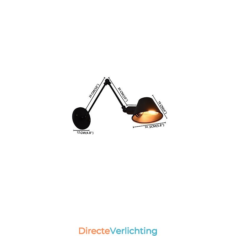 Wandlamp Wandlampen Wandlamp Ijzeren Wandlamp Dumb Black Lightsaber Lamp Aan De Muur