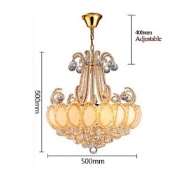 Moderne luxe kroonluchter kristallen hanglamp diameter 50 cm bevat 8 lampen