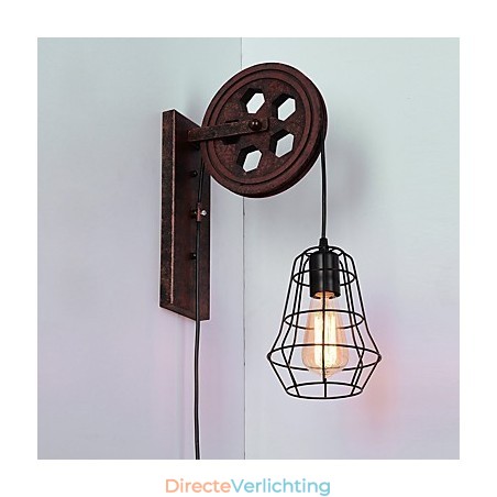 Industriële Retro IJzeren Wandlamp Creatieve Persoonlijkheid Lift Pulley Wandlamp Industriële Retro IJzeren Wandlamp Creatieve Persoonlijkheid Lift Pulley Wandlamp