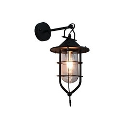 Licht geschilderde stalen wandlamp Dumb Black American Coffee Decoratie Retro wandlamp Lichtzwaardlamp op muur