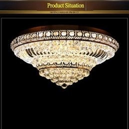 Moderne luxe kristallen plafondlamp Absorb koepellamp Diameter 60CM