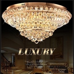Moderne luxe kristallen plafondlamp Absorb koepellamp Diameter 60CM