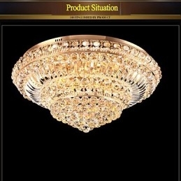 Moderne luxe kristallen plafondlamp Absorb koepellamp Diameter 60CM