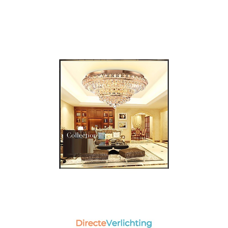 Moderne luxe kristallen plafondlamp Absorb koepellamp Diameter 60CM
