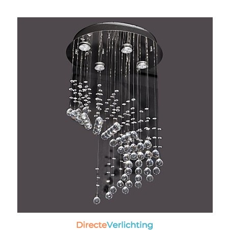 Moderne eigentijdse kristalchroom metalen inbouw Moderne eigentijdse kristalchroom metalen inbouw