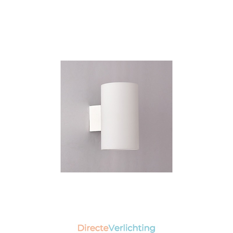 Glazen wandlamp voor metalen voet en glazen kap voor slaapkamerlamp