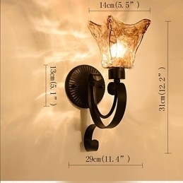 Wandlamp Eenvoudige Woonkamerlamp IJzeren Decoratieve Slaapkamer Nachtkastje Lamp Ganglamp