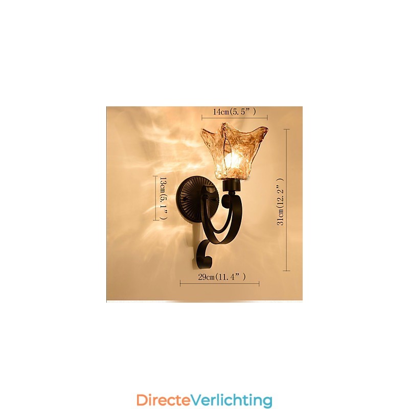 Wandlamp Eenvoudige Woonkamerlamp IJzeren Decoratieve Slaapkamer Nachtkastje Lamp Ganglamp