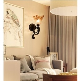 Wandlamp Eenvoudige Woonkamerlamp IJzeren Decoratieve Slaapkamer Nachtkastje Lamp Ganglamp
