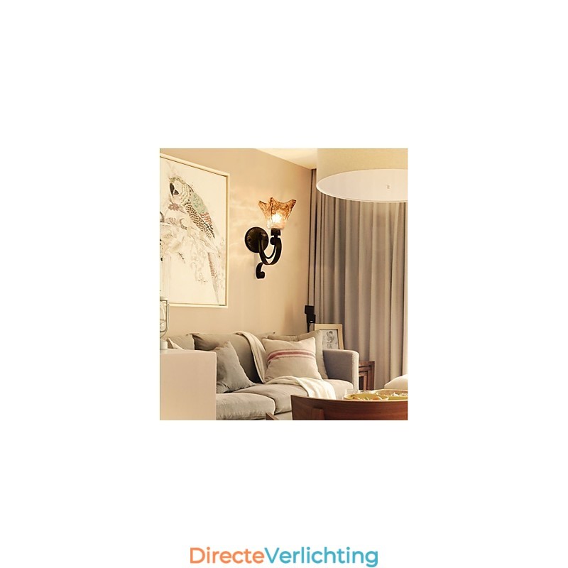 Wandlamp Eenvoudige Woonkamerlamp IJzeren Decoratieve Slaapkamer Nachtkastje Lamp Ganglamp