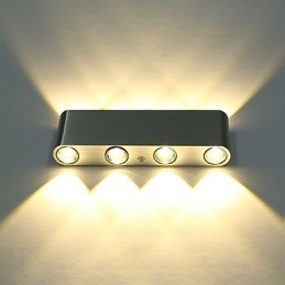 Moderne wandlamp voor binnen, hal, wandlamp van aluminium, decoratieve verlichting, geïntegreerd