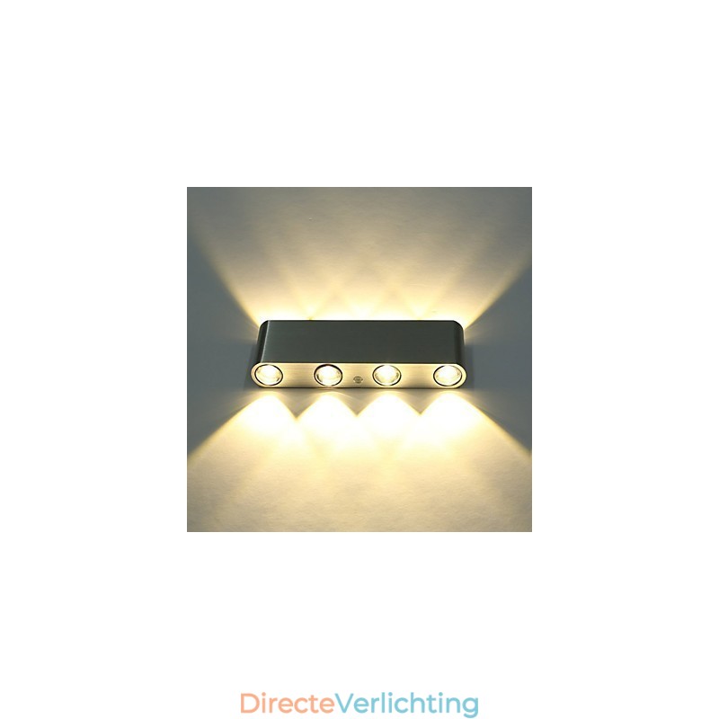 Moderne wandlamp voor binnen, hal, wandlamp van aluminium, decoratieve verlichting, geïntegreerd