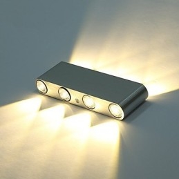 Moderne wandlamp voor binnen, hal, wandlamp van aluminium, decoratieve verlichting, geïntegreerd