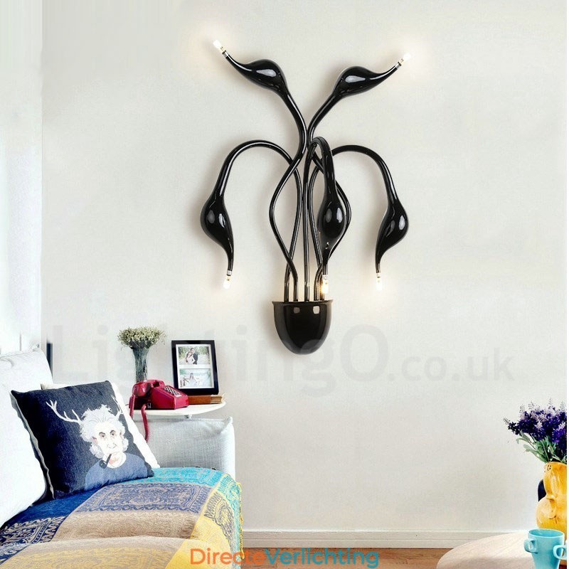 Zwanenkop Moderne Hedendaagse Multi Kleuren Sfeerverlichting Wandlampen Wandlamp