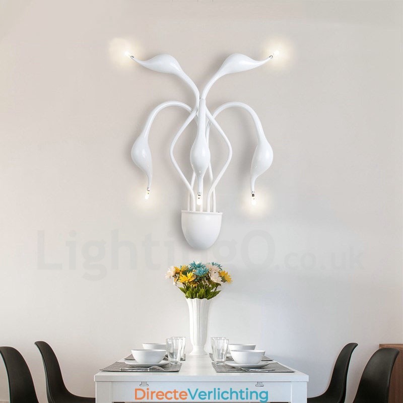 Zwanenkop Moderne Hedendaagse Multi Kleuren Sfeerverlichting Wandlampen Wandlamp