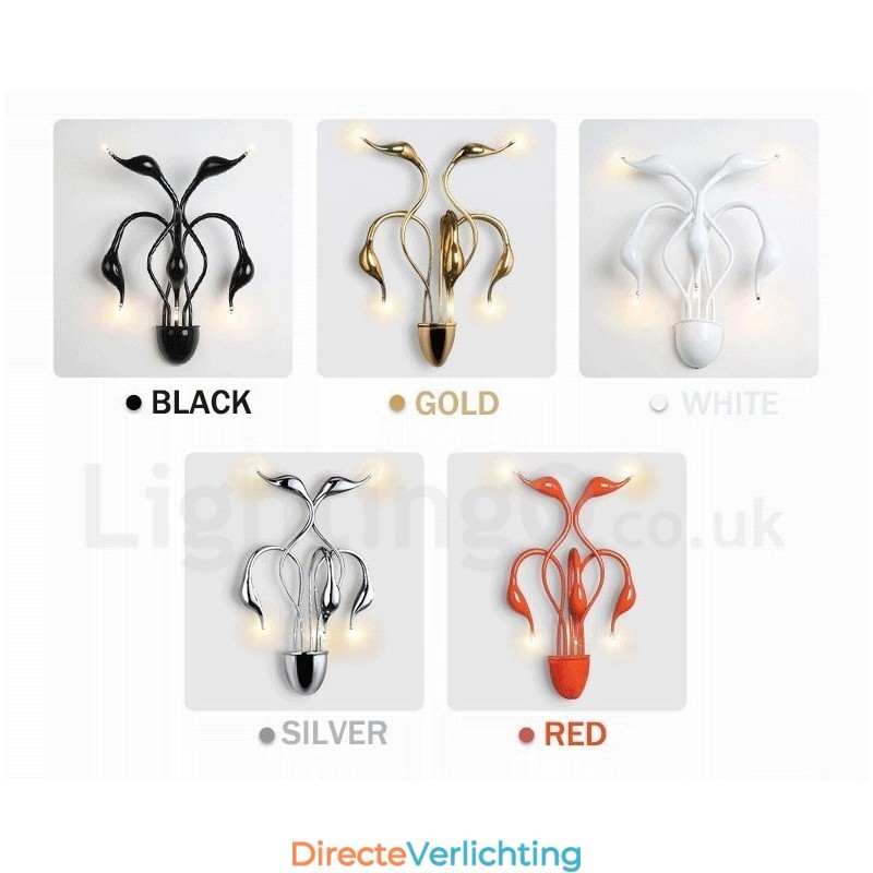 Zwanenkop Moderne Hedendaagse Multi Kleuren Sfeerverlichting Wandlampen Wandlamp